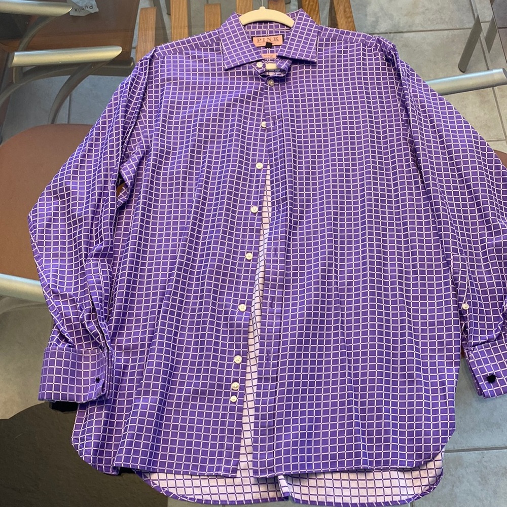 Purple button down